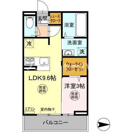 アマーテ元吉田の間取り