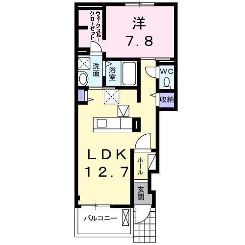 【泉佐野市葵町のアパートの間取り】