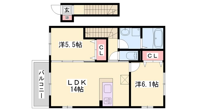 グレイス　C棟の間取り