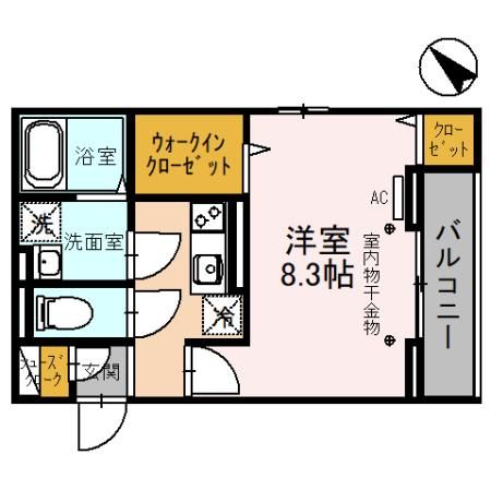 白岡市新白岡のアパートの間取り