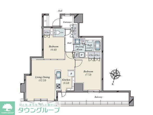 さいたま市大宮区桜木町のマンションの間取り