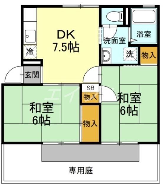 プレジールフダバの間取り