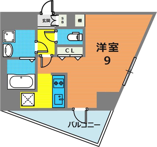 パシフィックレジデンス神戸八幡通の間取り