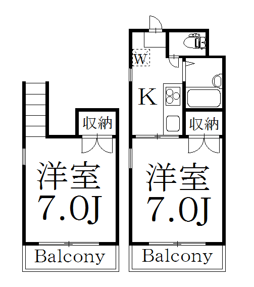 杉並区高円寺南のマンションの間取り