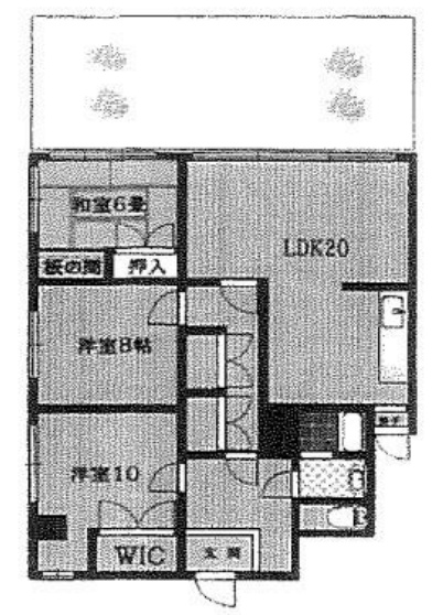 品川区北品川のマンションの間取り