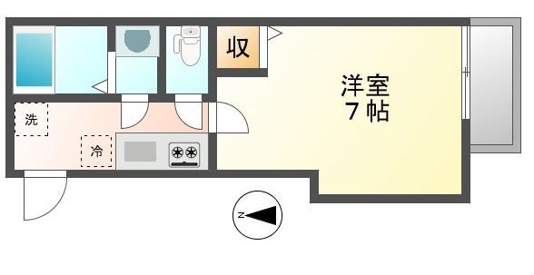 フラッティ千本鞍馬口の間取り