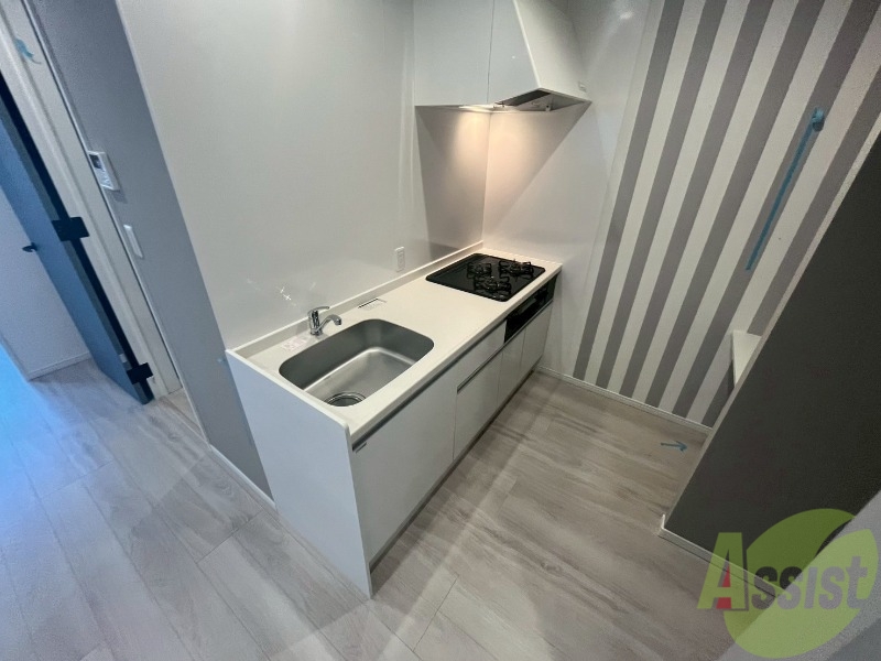 キッチン　清潔感がありお洒落なキッチンになっていました！