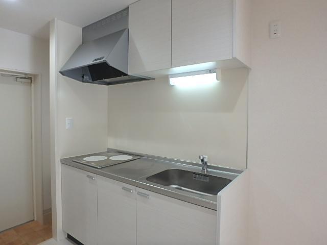 キッチン　2口ＩＨコンロ付きのキッチンです