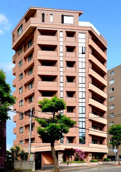 建物外観　経済的な都市ガス採用の２ＬＤＫマンションです♪