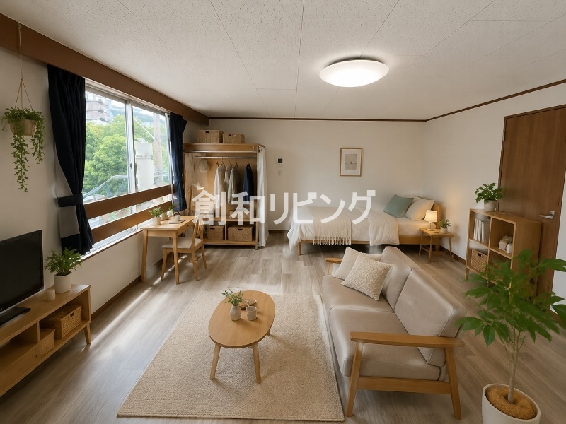 居室・リビング　家具・インテリアはCGです