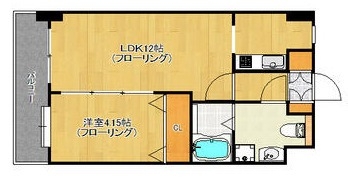ローズモントフレア博多駅東の間取り写真