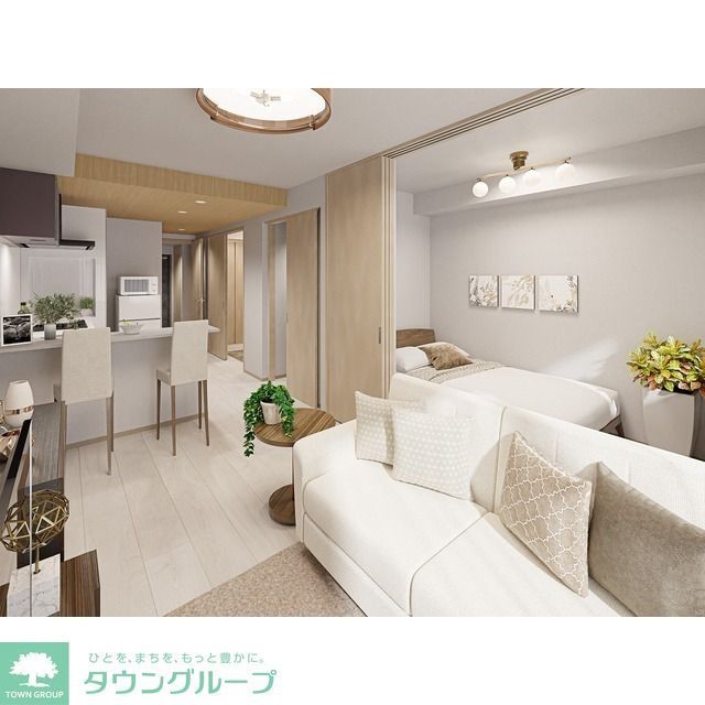 居室・リビング　【家具・調度品等はCG 加工です。実際の賃貸住居 には含ま…