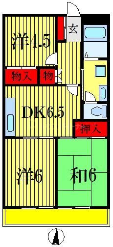 レジデンス中村の間取り写真