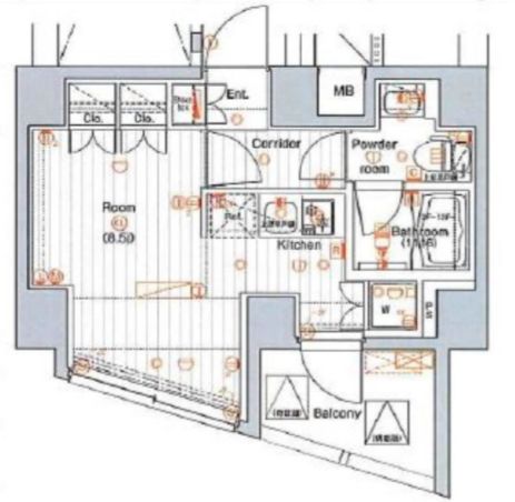 プレミアムキューブG四谷左門町の間取り写真