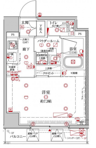 クレイシア森下ステーションサイトの間取り写真