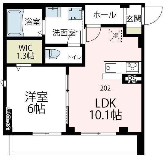 ＪＲ南武線 向河原駅 徒歩8分 4階建 築3年の間取り写真