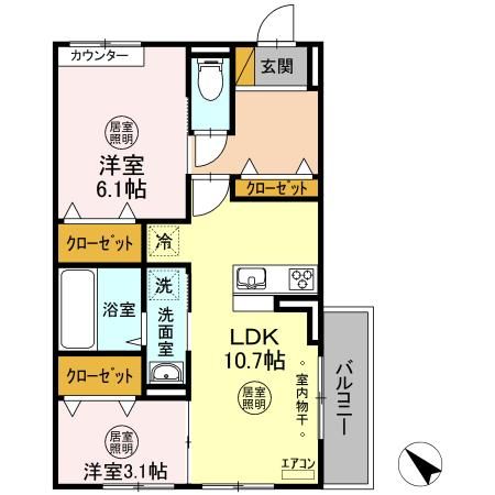 アルバ Aの間取り写真