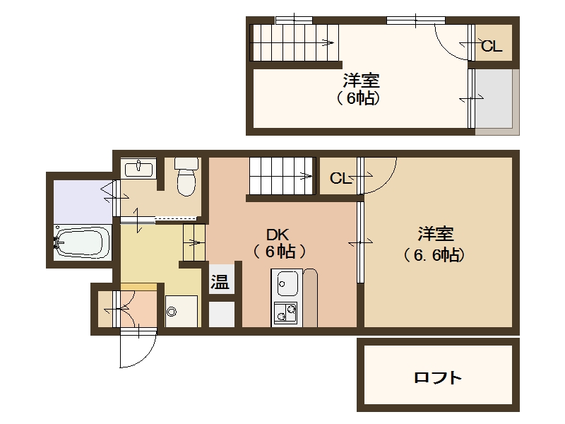 大阪市西成区潮路のマンションの間取り