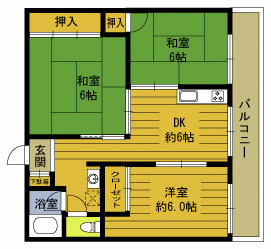 第２南セメントビルの間取り