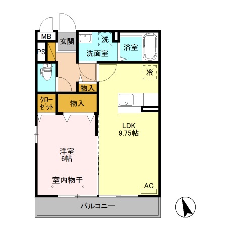 ポンテリーベAの間取り