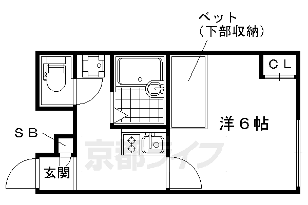 レオパレス嵯峨野の間取り