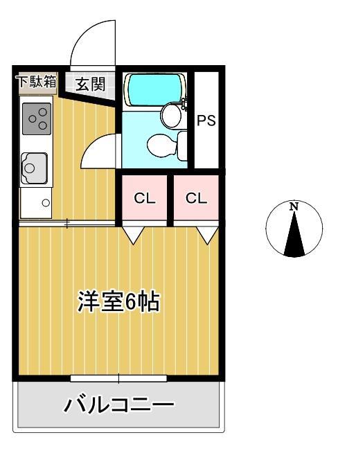 高木ハイツの間取り