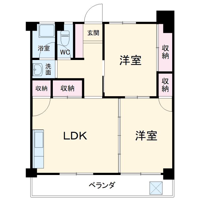 シャトー高蔵の間取り