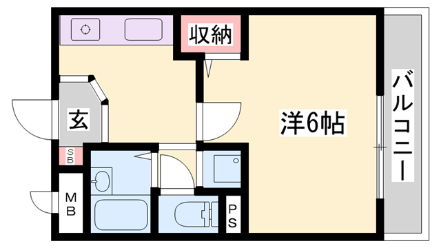 ハビテーション今宿の間取り