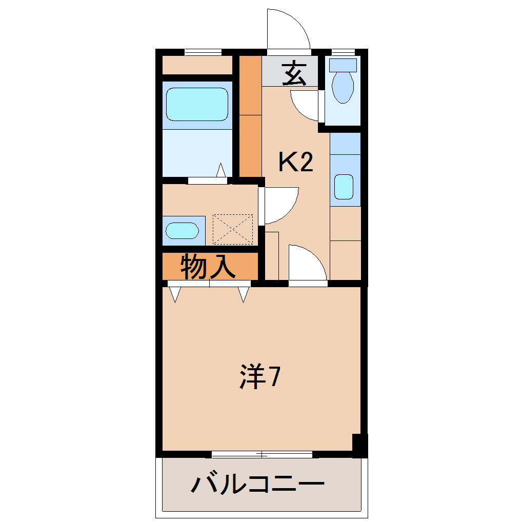 アベニュー屋形の間取り