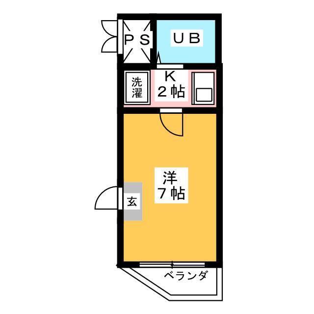 打中スカイマンションIの間取り