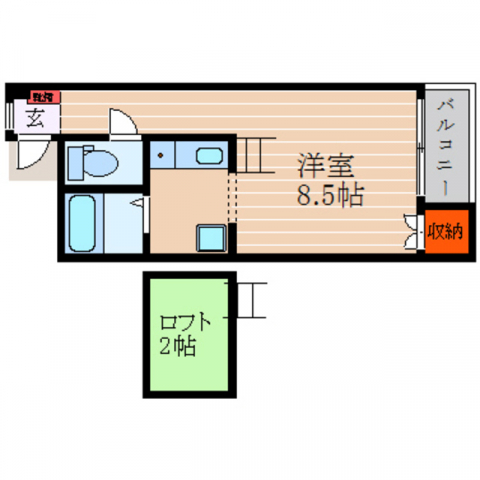 カレッジタウン風見鶏の間取り