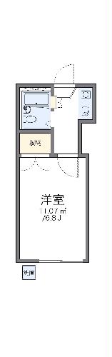 レオパレス姫路の間取り