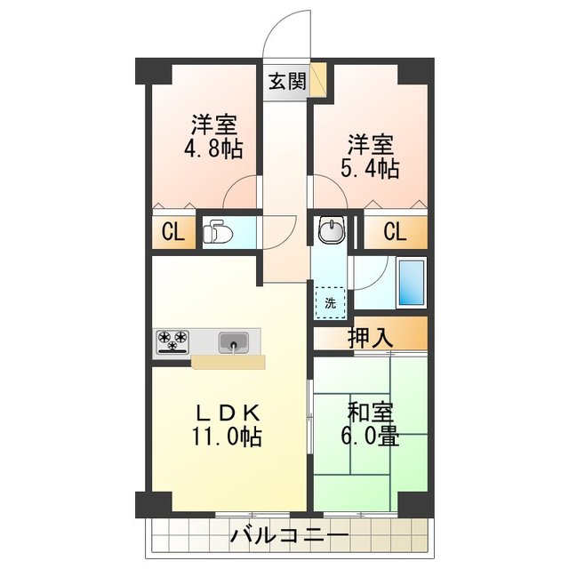 フェリーチェ和泉の間取り