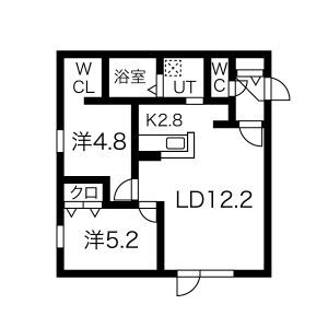 仮)SENNA八軒5東4MSの間取り