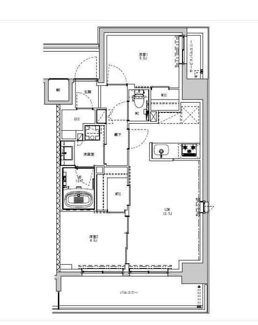 S-RESIDENCE板橋大山の間取り