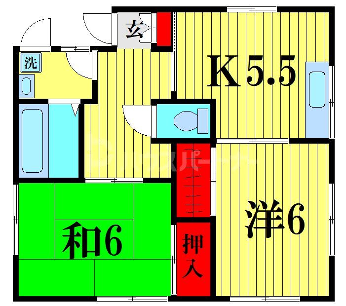 SAハイツの間取り