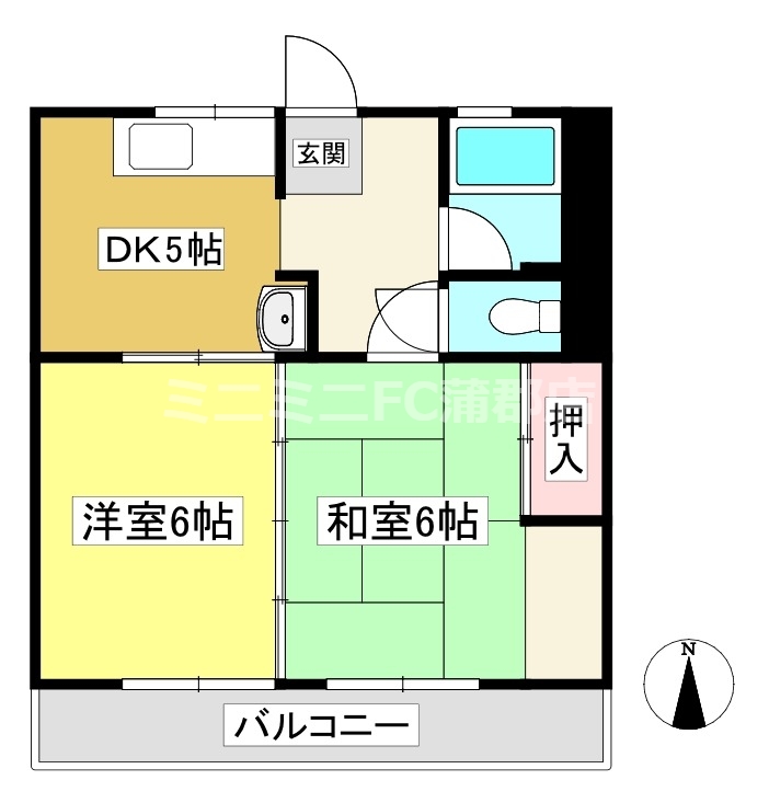 コーポ近藤Bの間取り