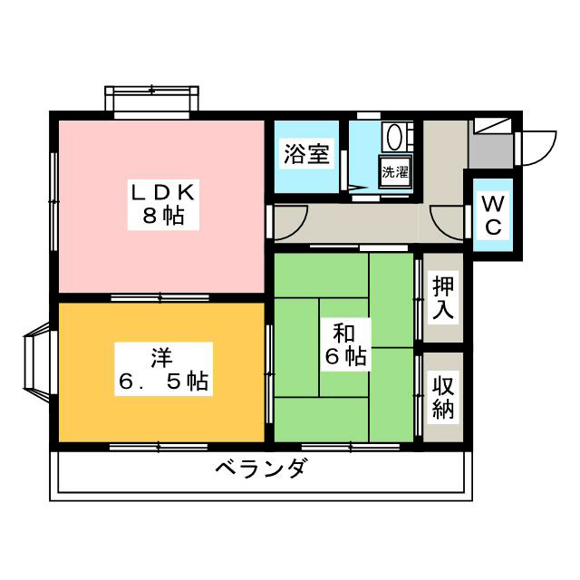 エスポワールテクノIIの間取り