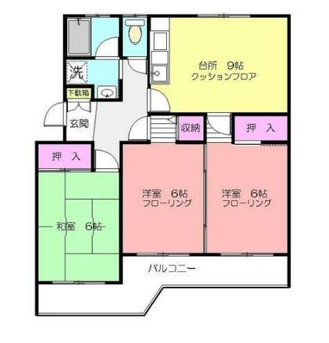 横浜市青葉区梅が丘のマンションの間取り