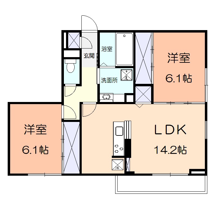 ハレオリナの間取り