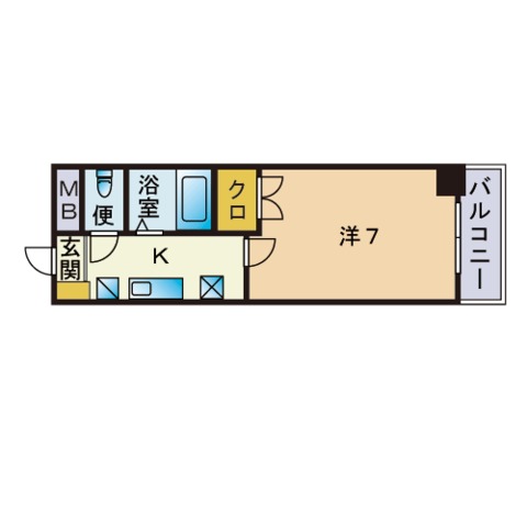 スライビング藤崎の間取り