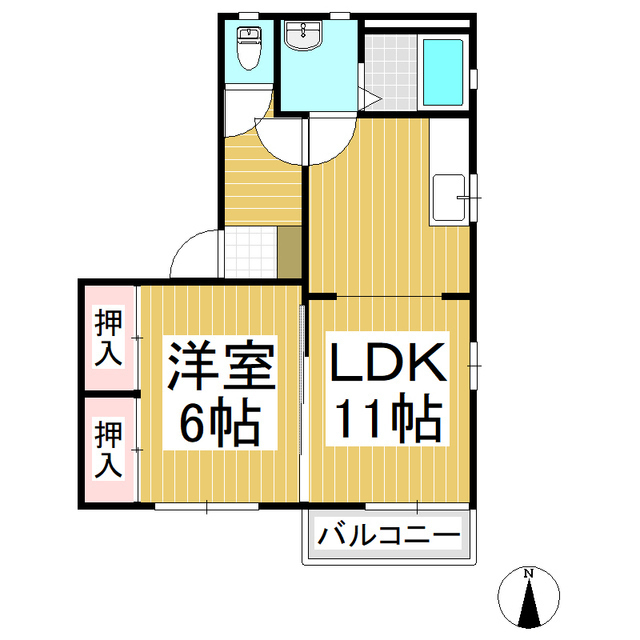 フォーブルまちIIの間取り