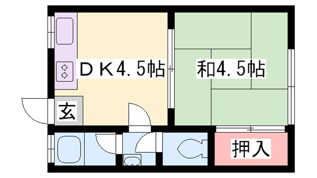 大日丘アパートの間取り