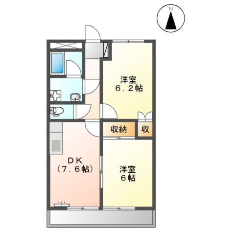 フリーベルハイツ２１の間取り