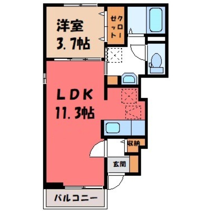 【トランキル リューの間取り】