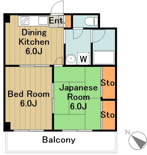 【相模原市中央区東淵野辺のマンションの間取り】