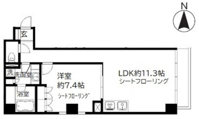 恩永メルヴェイユの間取り