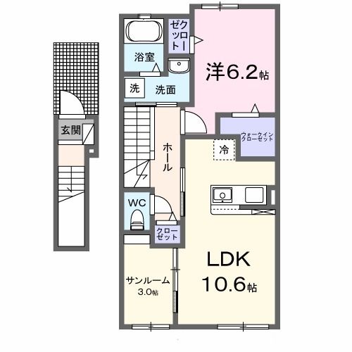 ロータスパークＣの間取り