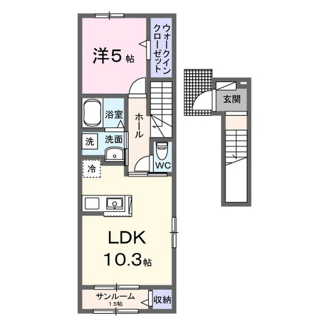 メルスィの間取り