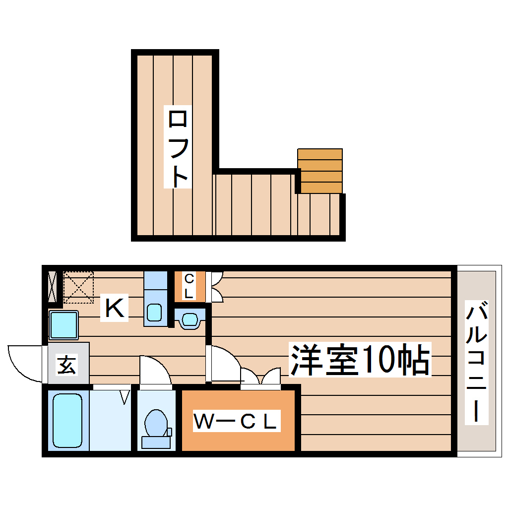 メゾンプラネットBの間取り